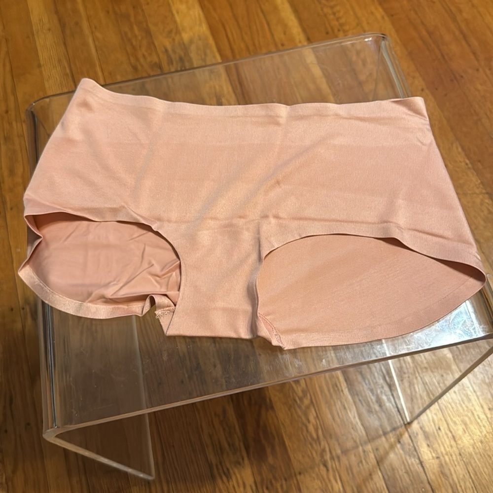 NWT We Are HAH Hipster Boyshort Panty Copper Rose Nude Beige Seamless Sz MEDIUM